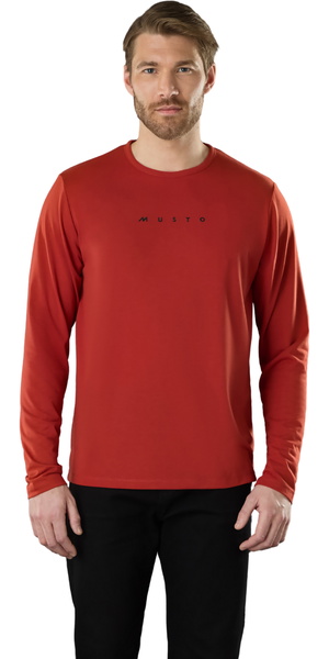 2025 Musto Hombres Evo Fast Dry Camiseta De Manga Larga 84200 - Rust